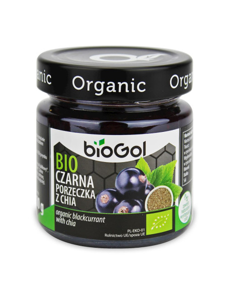 MUS CZARNA PORZECZKA Z CHIA BIO 200 g - BIOGOL