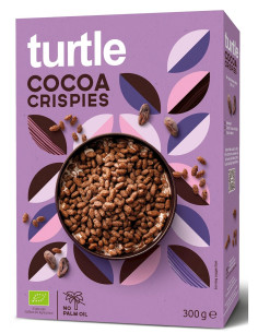 CHRUPKI RYŻOWE KAKAOWE BIO 300 g - TURTLE