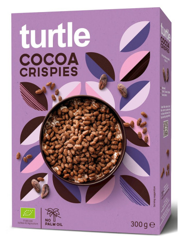CHRUPKI RYŻOWE KAKAOWE BIO 300 g - TURTLE