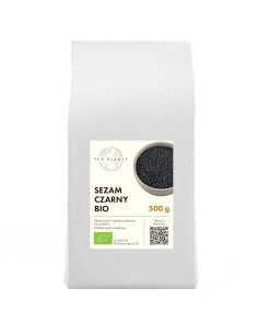 SEZAM CZARNY NIEŁUSKANY BIO 500 g - THE PLANET