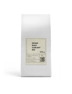 SEZAM BIAŁY ŁUSKANY BIO 500 g - THE PLANET