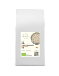 RYŻ BIAŁY DŁUGOZIARNISTY BEZGLUTENOWY BIO 1 kg - THE PLANET