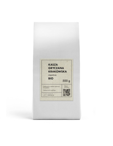 KASZA GRYCZANA KRAKOWSKA NIEPALONA BIO 500 g - THE PLANET