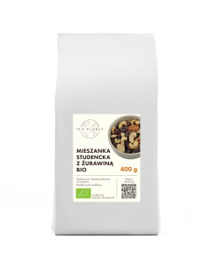 MIESZANKA STUDENCKA Z ŻURAWINĄ BIO 400 g - THE PLANET
