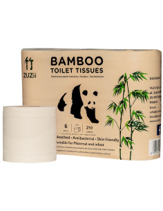 PAPIER TOALETOWY BAMBUSOWY 3 - WARSTWOWY 6 ROLEK - ZUZII
