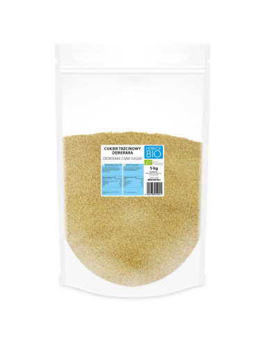 CUKIER TRZCINOWY DEMERARA BIO 5 kg - HORECA (BIO PLANET)