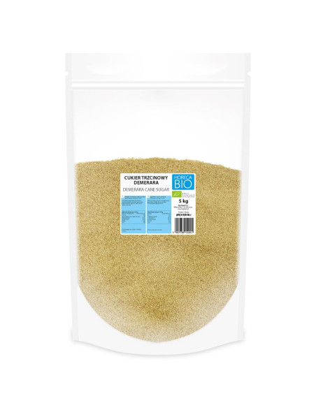 CUKIER TRZCINOWY DEMERARA BIO 5 kg - HORECA (BIO PLANET)
