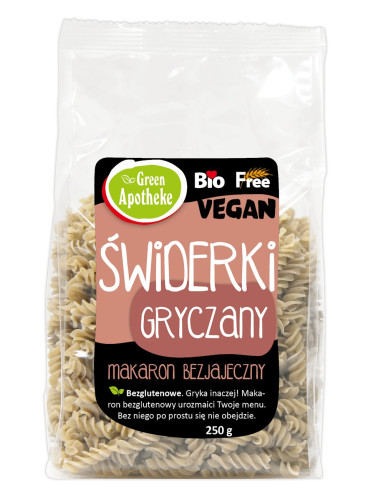 MAKARON (GRYCZANY) ŚWIDERKI BEZGLUTENOWY BIO 250 g - APOTHEKE