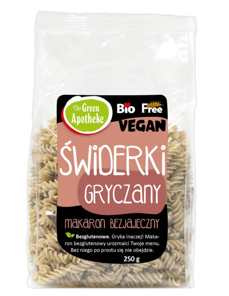 MAKARON (GRYCZANY) ŚWIDERKI BEZGLUTENOWY BIO 250 g - APOTHEKE
