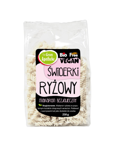 MAKARON (RYŻOWY) ŚWIDERKI BEZGLUTENOWY BIO 250 g - APOTHEKE