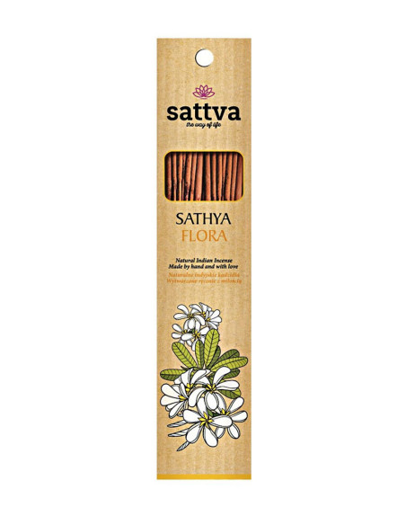 KADZIDEŁKA INDYJSKIE SATHYA FLORA (15 szt.) 30 g - SATTVA (WELLNESS)