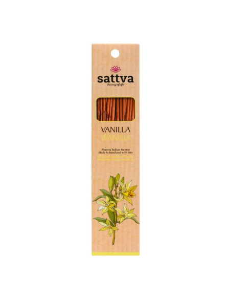 KADZIDEŁKA INDYJSKIE WANILIA (15 szt.) 30 g - SATTVA (WELLNESS)