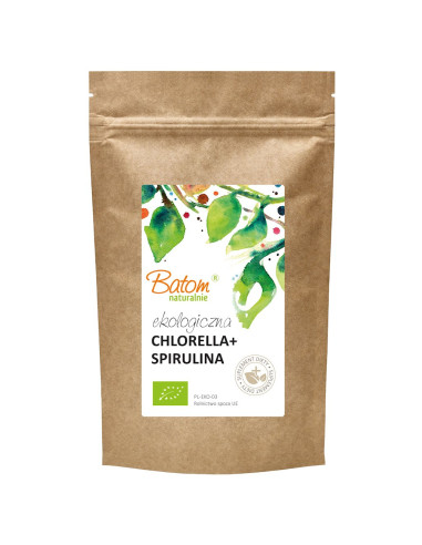 CHLORELLA + SPIRULINA BIO 500 TABLETEK - BATOM
