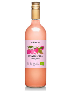 KOMBUCHA MALINOWA BIO 750 ml - DELIKATNA 2