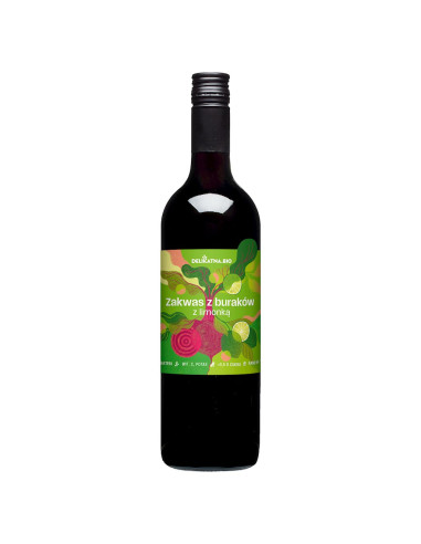ZAKWAS Z BURAKÓW Z LIMONKĄ BIO 750 ml - DELIKATNA
