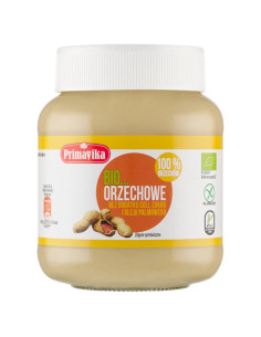 KREM Z ORZESZKÓW ZIEMNYCH PRAŻONYCH 100 % BEZGLUTENOWY BIO 360 g - PRIMAVIKA