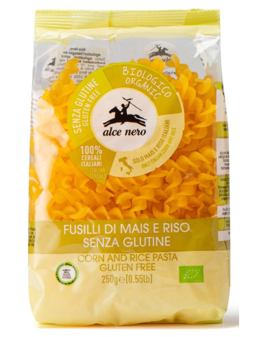 MAKARON (KUKURYDZIANO - RYŻOWY) ŚWIDERKI BEZGLUTENOWY BIO 250 g - ALCE NERO