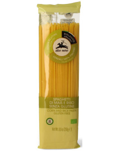 MAKARON (KUKURYDZIANO - RYŻOWY) SPAGHETTI BEZGLUTENOWY BIO 250 g - ALCE NERO