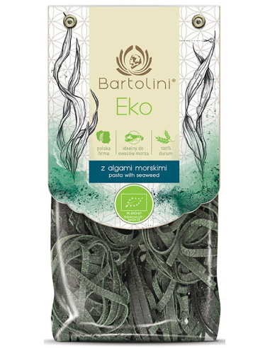 MAKARON (SEMOLINOWY Z ALGAMI MORSKIMI) GNIAZDA TAGLIATELLE BIO 250 g - BARTOLINI