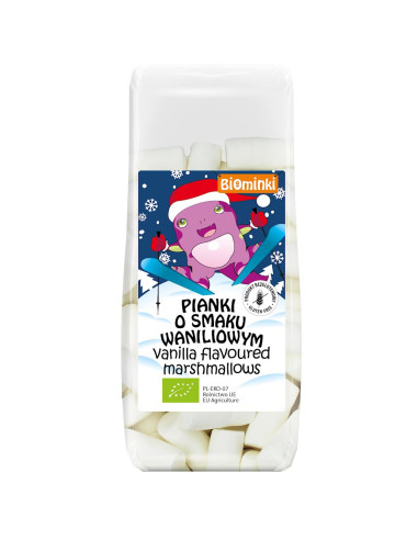 PIANKI O SMAKU WANILIOWYM BEZGLUTENOWE BIO 120 g - BIOMINKI (EDYCJA ŚWIĄTECZNA)(PRODUKT SEZONOWY)