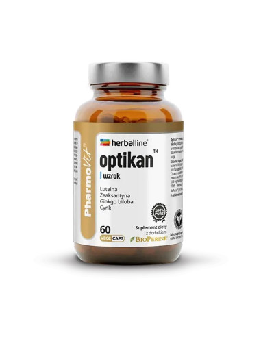 KAPSUŁKI NA WZROK (OPTIKAN) BEZGLUTENOWE 60 szt. - PHARMOVIT (HERBALLINE)