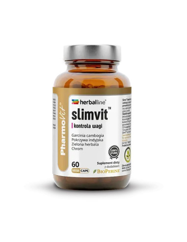 KAPSUŁKI NA KONTROLĘ WAGI (SLIMVIT) BEZGLUTENOWE 60 szt. - PHARMOVIT (HERBALLINE)