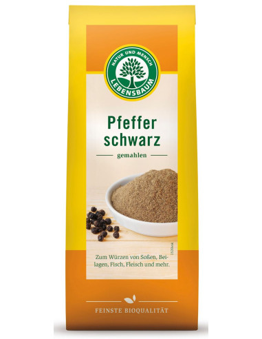 PIEPRZ CZARNY MIELONY BIO 50 g - LEBENSBAUM