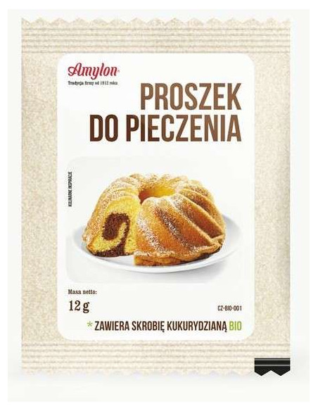 Proszek do pieczenia bezglutenowy ekologiczny - 12g - Amylon