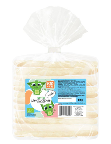 WAFLE WIELOZBOŻOWE BIO 60 g - BIOMINKI