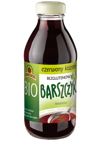 BARSZCZ CZERWONY KISZONY BEZGLUTENOWY KONCENTRAT BIO 320 ml - KOWALEWSKI