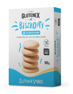 BISZKOPTY BEZ DODATKU CUKRÓW BEZGLUTENOWE 100 g - GLUTENEX