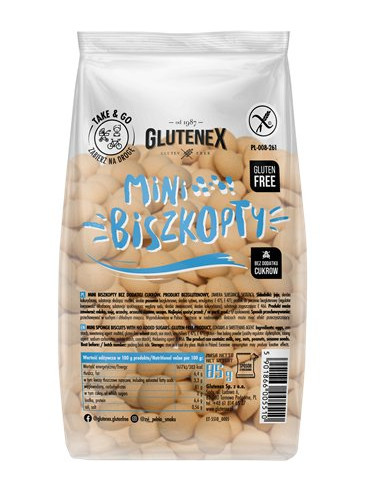 BISZKOPTY MINI BEZ DODATKU CUKRÓW BEZGLUTENOWE 85 g - GLUTENEX