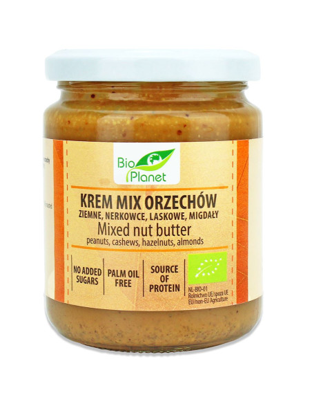KREM ORZECHOWY MIX (4 ORZECHY) BIO 250 g - BIO PLANET