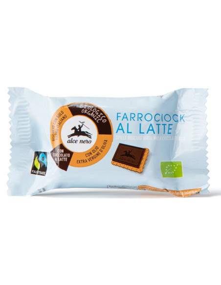 HERBATNIKI ORKISZOWE Z CZEKOLADĄ MLECZNĄ FAIR TRADE BIO 28 g - ALCE NERO