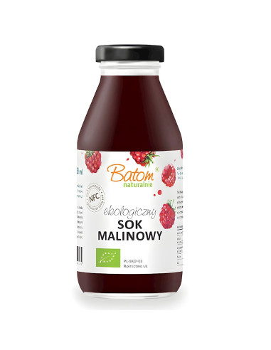 SOK MALINOWY NFC BIO 330 ml - BATOM