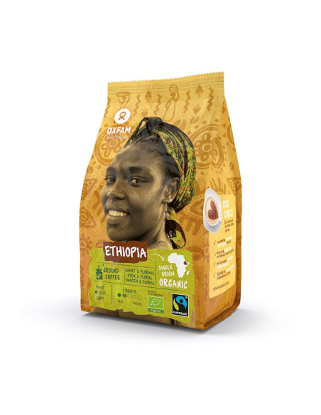 KAWA MIELONA ARABICA 100 % YIRGACHEFFE ETIOPIA FAIR TRADE BIO 250 g - OXFAM