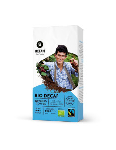 KAWA MIELONA BEZKOFEINOWA ARABICA/ROBUSTA FAIR TRADE BIO 250 g - OXFAM