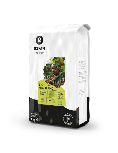 KAWA ZIARNISTA ARABICA/ROBUSTA WYSOKOGÓRSKA FAIR TRADE BIO 1 kg - OXFAM