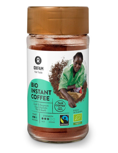 KAWA ROZPUSZCZALNA ARABICA/ROBUSTA TANZANIA FAIR TRADE BIO 100 g - OXFAM