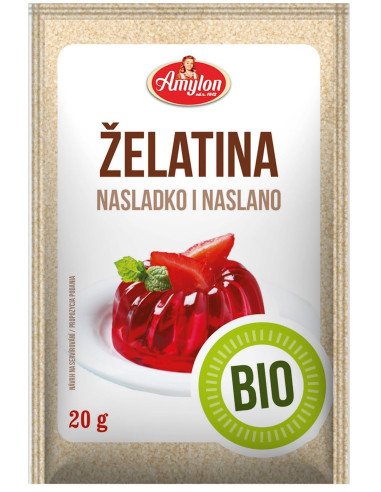 ŻELATYNA W PROSZKU BIO 20 g - AMYLON
