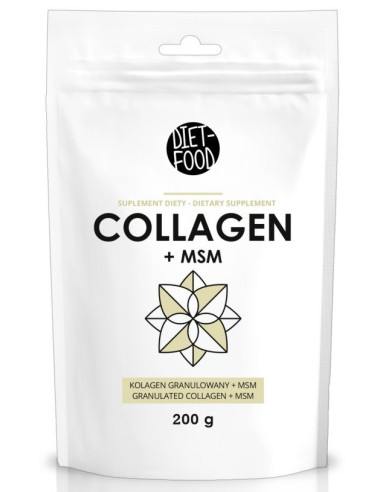 KOLAGEN + MSM INSTANT W PROSZKU 200 g - DIET-FOOD