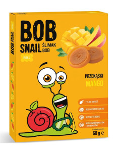 PRZEKĄSKA ROLL MANGO BEZ DODATKU CUKRÓW BEZGLUTENOWA 60 g - BOB SNAIL