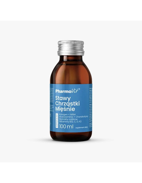 SHOT KOLAGEN NA STAWY, CHRZĄSTKI, MIĘŚNIE BEZGLUTENOWY 100 ml - PHARMOVIT (SUPPLES & GO)