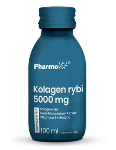 SHOT KOLAGEN RYBI (5 000 mg) BEZGLUTENOWY 100 ml - PHARMOVIT (SUPPLES & GO)