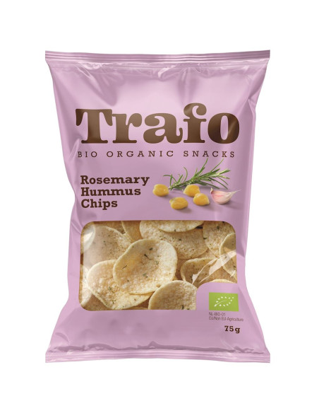 CHIPSY Z CIECIERZYCY Z ROZMARYNEM BIO 75 g - TRAFO