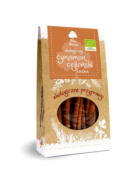 CYNAMON CEJLOŃSKI LASKA BIO 30 g - DARY NATURY