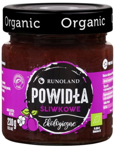 POWIDŁA ŚLIWKOWE BIO 230 g - RUNOLAND