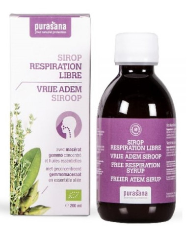 SYROP NA STAN ZAPALNY GÓRNYCH DRÓG ODDECHOWYCH BIO 200 ml - PURASANA