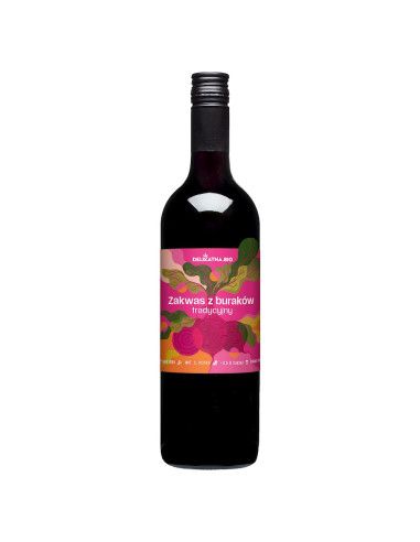 ZAKWAS Z BURAKÓW TRADYCYJNY BIO 750 ml - DELIKATNA