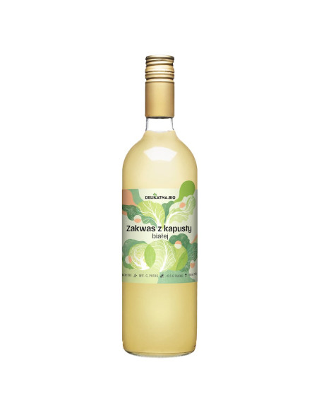 ZAKWAS Z KAPUSTY BIAŁEJ BIO 750 ml - DELIKATNA